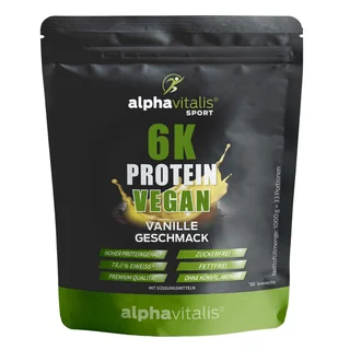 Alphavitalis 6k Proteinpulver vegan Vanille 1 kg Pulver