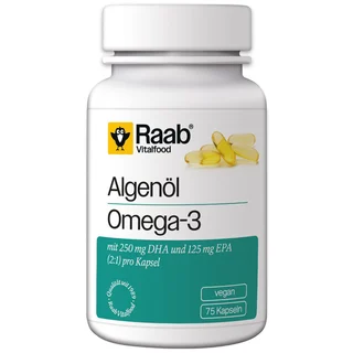 Raab Vitalfood Algenöl Omega-3 Kapseln 75 St