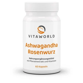 vitaworld Ashwagandha Rosenwurz Kapseln, 60 Stück
