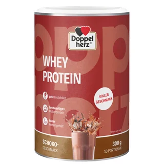 Doppelherz Sport Doppelherz Whey Protein Schoko – Proteinpulver auf Molkenbasis in bewährter Doppelherz-Qualität 300 g Pulver