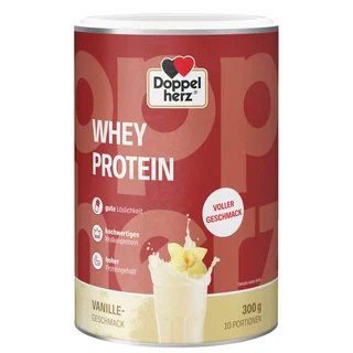 Doppelherz Sport Doppelherz Whey Protein Vanille – Proteinpulver auf Molkenbasis in bewährter Doppelherz-Qualität 300 g Pulver
