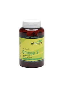 allcura Omega-3 Konzentrat aus Fischöl 1000 mg Kapseln 100 St