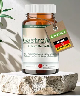 FORUM VITA Probiotika mit 4 Mrd. Keimen für Darmflora - Darmkur & Darmsanierung | GastroMod 23 g Weichkapseln