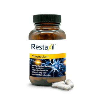 RESTAXIL Magnesium [120 Stück] – Premium-Magnesium-Komplex mit Magnesiumbisglycinat, Citrat & Oxid – vegan, gluten- & laktosefrei, in Deutschland hergestellt