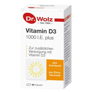 Dr. Wolz Vitamin D3 1000 I.e. plus Dr.Wolz Kapseln 60 St